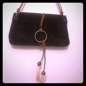 Dark brown Suede bag